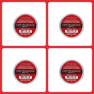 🌺 4 FOR $15 PASSIONFRUIT & BANANA FLOWER CAR FRAGRANCE REFILLS